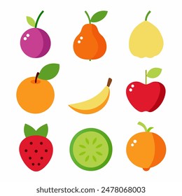 Fruit Vector Art, Fresh and Colorful Designs