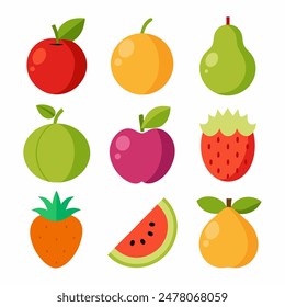 Fruit Vector Art, Fresh and Colorful Designs