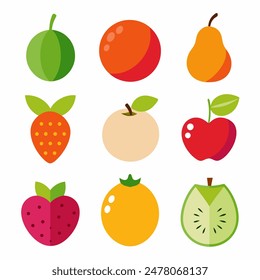 Fruit Vector Art, Fresh and Colorful Designs