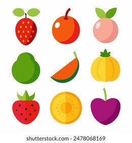 Fruit Vector Art, Fresh and Colorful Designs