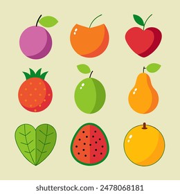 Fruit Vector Art, Fresh and Colorful Designs