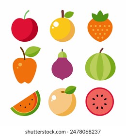 Fruit Vector Art, Fresh and Colorful Designs
