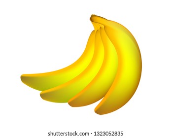 Fruit vector. Bananas. Proper diet.