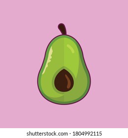 fruit vector flat color icon