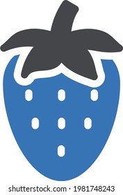 fruit vector glyph color icon