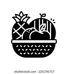 Fruit vector icon glyph icon style.Can be used for wedding invitations, card designs and background design