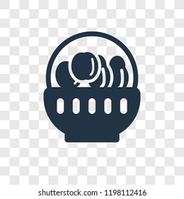 Fruit vector icon isolated on transparent background, Fruit transparency logo concept