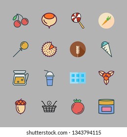 fruit vector icon set