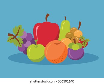fruit .vector illustration.