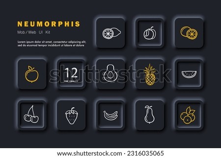 Fruit Vector Illustration. A vibrant and enticing vector illustration showcasing an assortment of delicious and colorful fruits.
