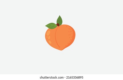 Fruit vector logo design template