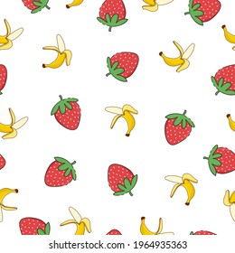 Fruit Vector Pattern Seamless. This pattern great for tshirt, apron design, textile, shoes, bottle design, bag design, pillow design, etc.
