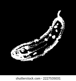 FruchtVektorgrafik-Symbol einzeln auf Hintergrund. Handgezeichnete pastellfarbene Illustration. Fruchtskizze-Symbol für Infografik, Website oder App. Set