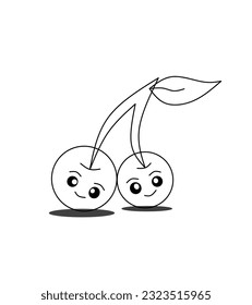 fruit vector units with facial expressions