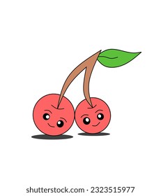 fruit vector units with facial expressions