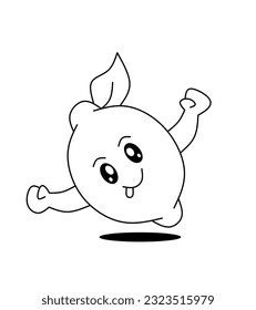 fruit vector units with facial expressions