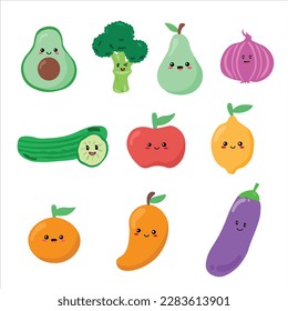 fruit and vegetable cartoon characters are useful