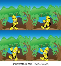 Fruit and vegetable design and war ninja for design