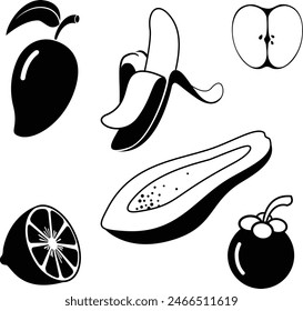 Fruit vegetable food drink juice vitamin nature icon  nice health beauty silhouette symbol design 