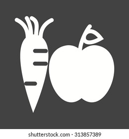 Fruit, vegetable, food icon vector image.Can also be used for gardening. Suitable for mobile apps, web apps and print media.