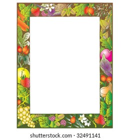 fruit and vegetable frame