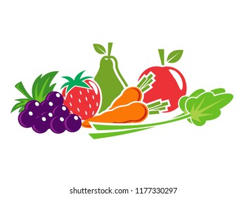 fruit and vegetable vector