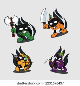 fruit and vegetable war ninja