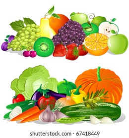 野菜果物 のイラスト素材 画像 ベクター画像 Shutterstock