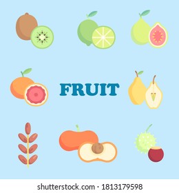 Diseño de fondo de frutas y verduras Vector libre