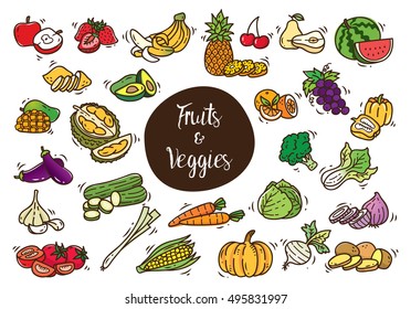 Fruit and vegetables doddle