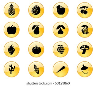 Fruit & Vegetables Icons