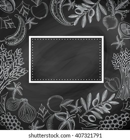 Fruit and Vegetables Seamless Pattern