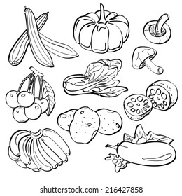 Fruit and Vegetables Set