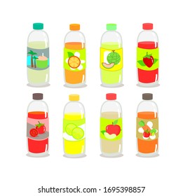 Fruit and Vegrtable Juice Vector set