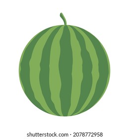 fruit water melone cartoon vector isolated object