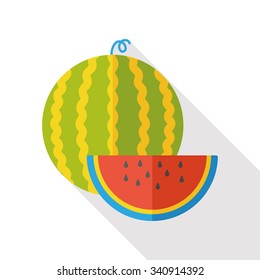 fruit watermelon flat icon
