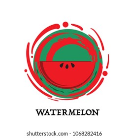 fruit watermelon graphic element design key visual icon symbol 