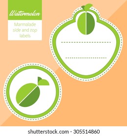 Fruit, watermelon label graphic