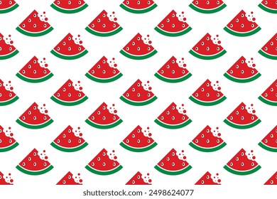 Fruit watermelon seamless pattern background. Abstract seamless pattern background of watermelon