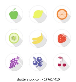 fruit web food taste icons