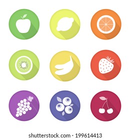 fruit web food taste icons