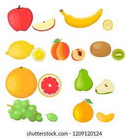 
fruit in whole and in pieces
