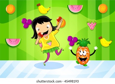 Fruit-eating Girl