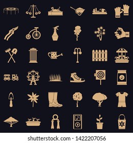 Fruiter icons set. Simple set of 36 fruiter vector icons for web for any design