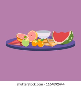 Fruits abstract illustration 