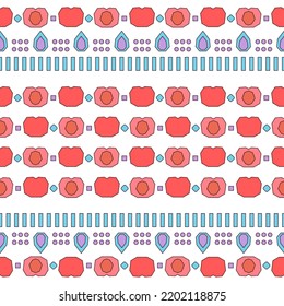 fruits abstract pattern design, Peach lovely color.