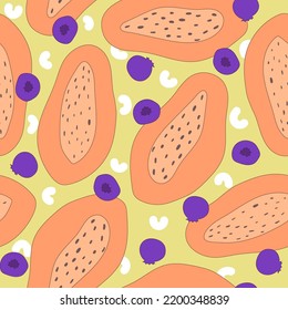 fruits abstract pattern design, Tropical color.