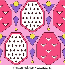 fruits abstract pattern design, Tropical color.