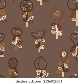Fruits Abstract texture stylized seamless pattern rapport vector