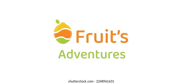 Fruit's Adventures cryptocurrency FRUIT  Token, Cryptocurrency logo on isolated background with text.